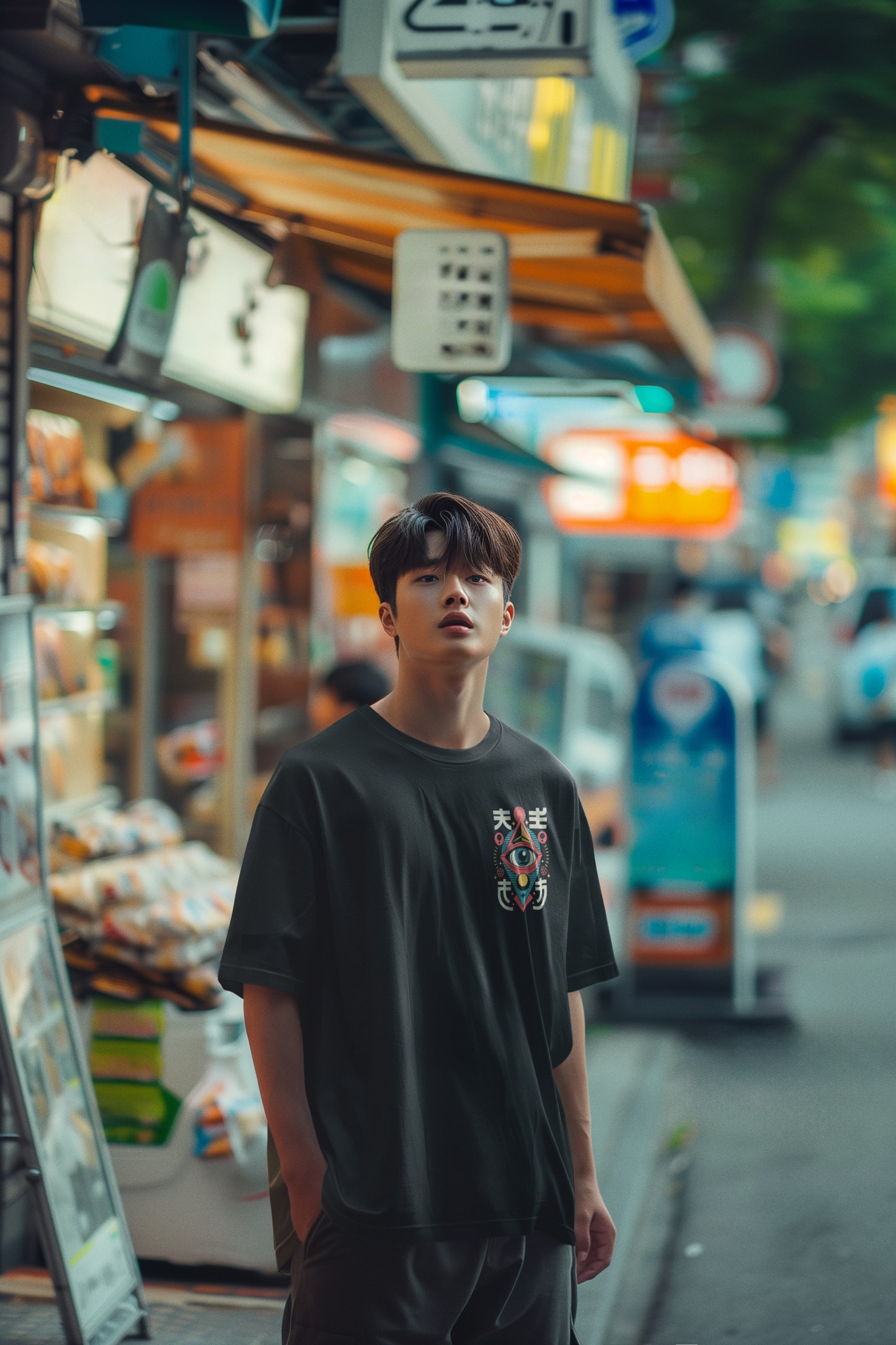 Neo Eye Oversized Tee – Vision Beyond Limits