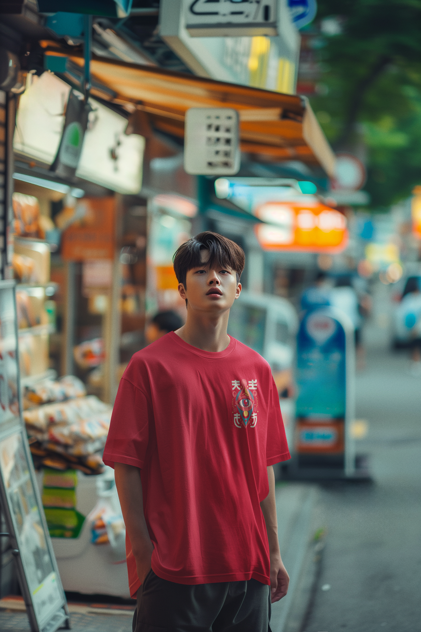 Neo Eye Oversized Tee – Vision Beyond Limits