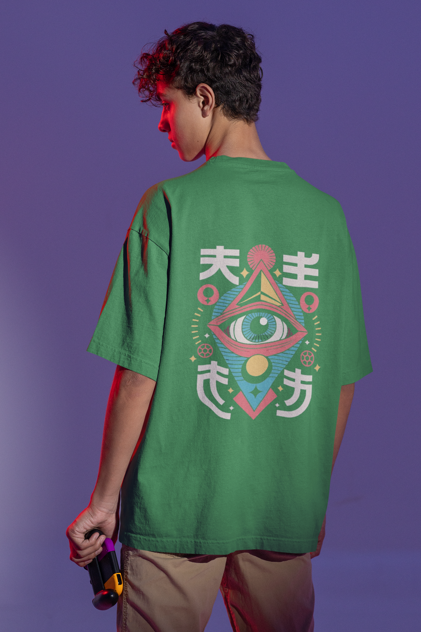 Neo Eye Oversized Tee – Vision Beyond Limits