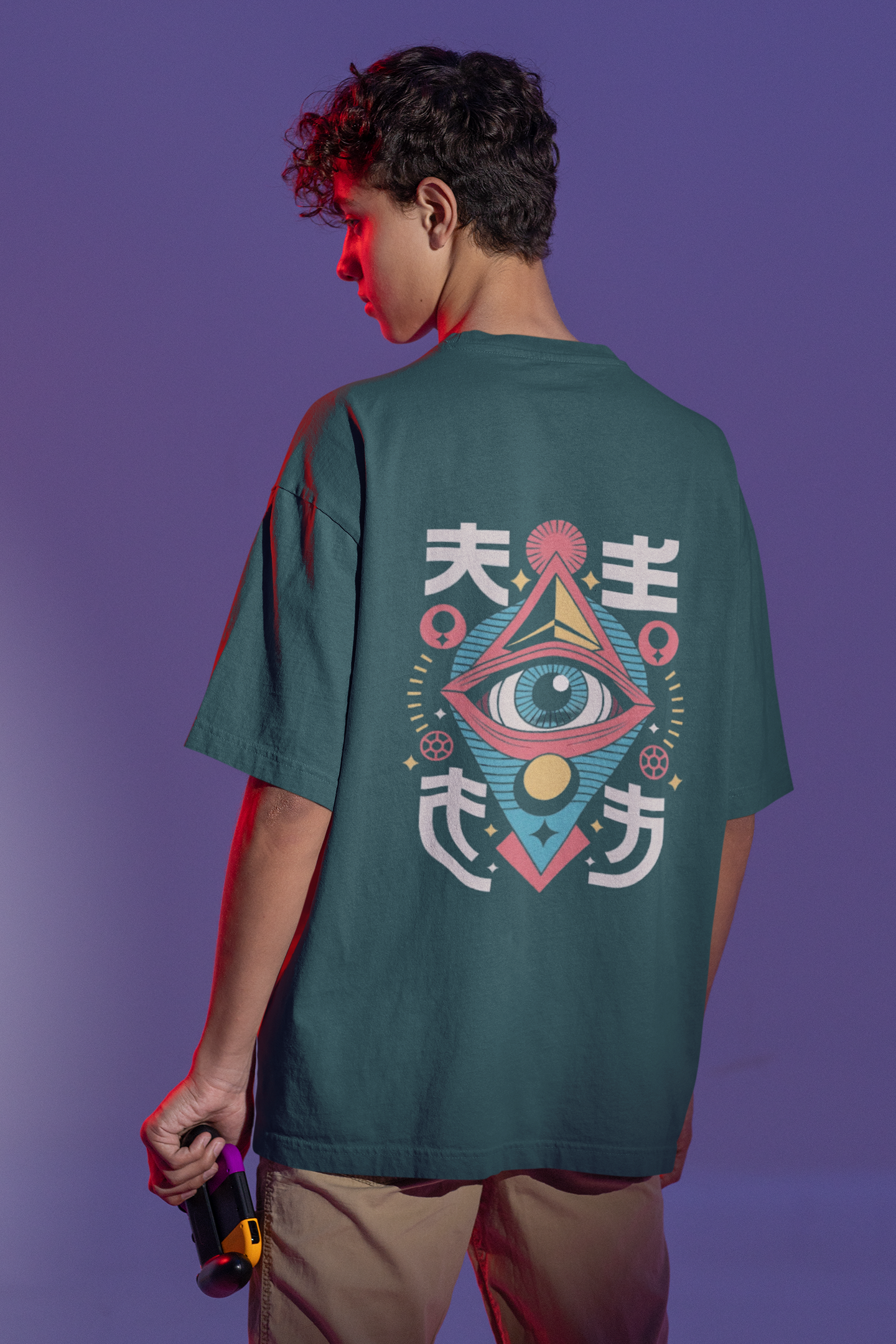 Neo Eye Oversized Tee – Vision Beyond Limits