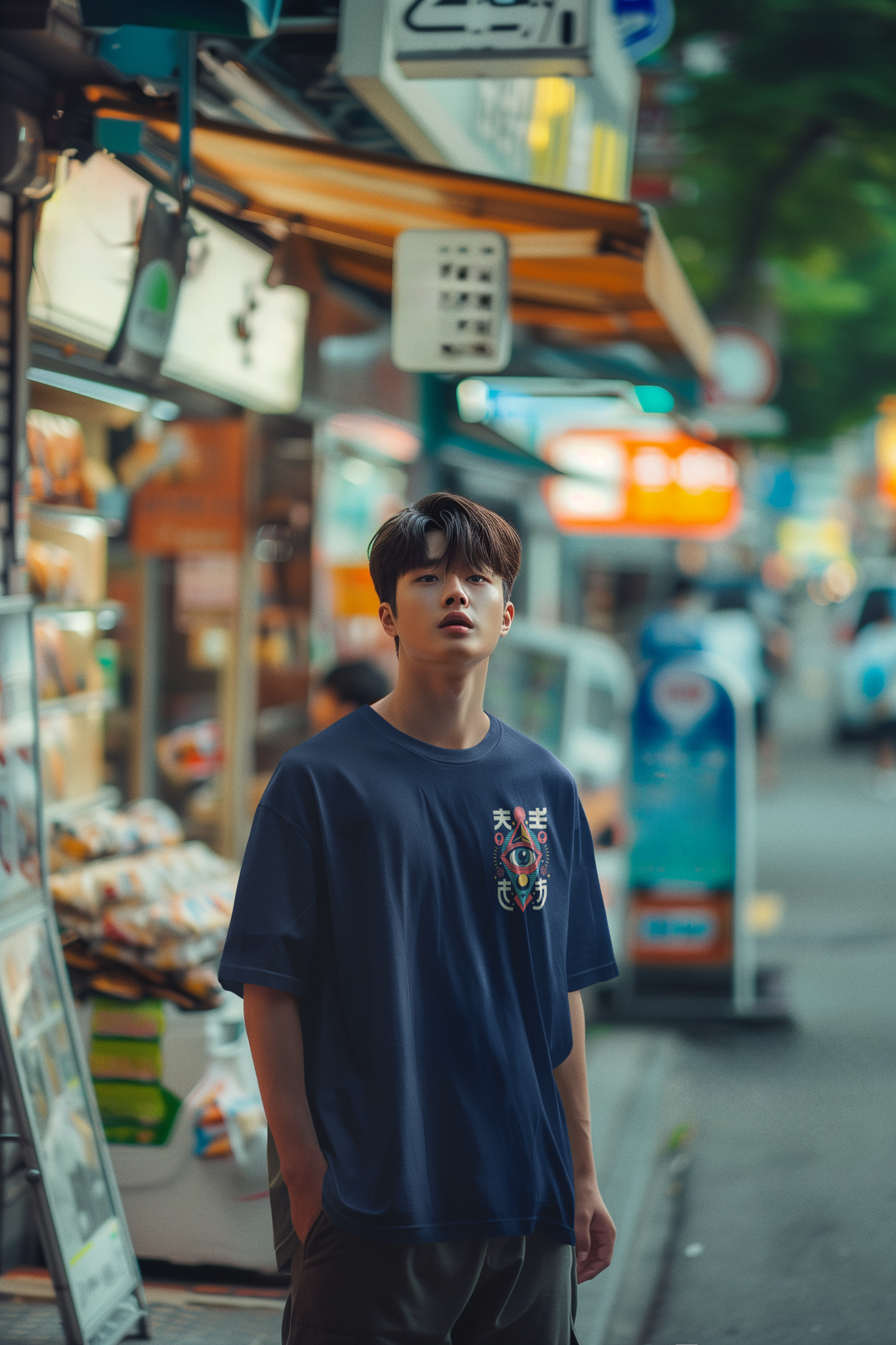 Neo Eye Oversized Tee – Vision Beyond Limits