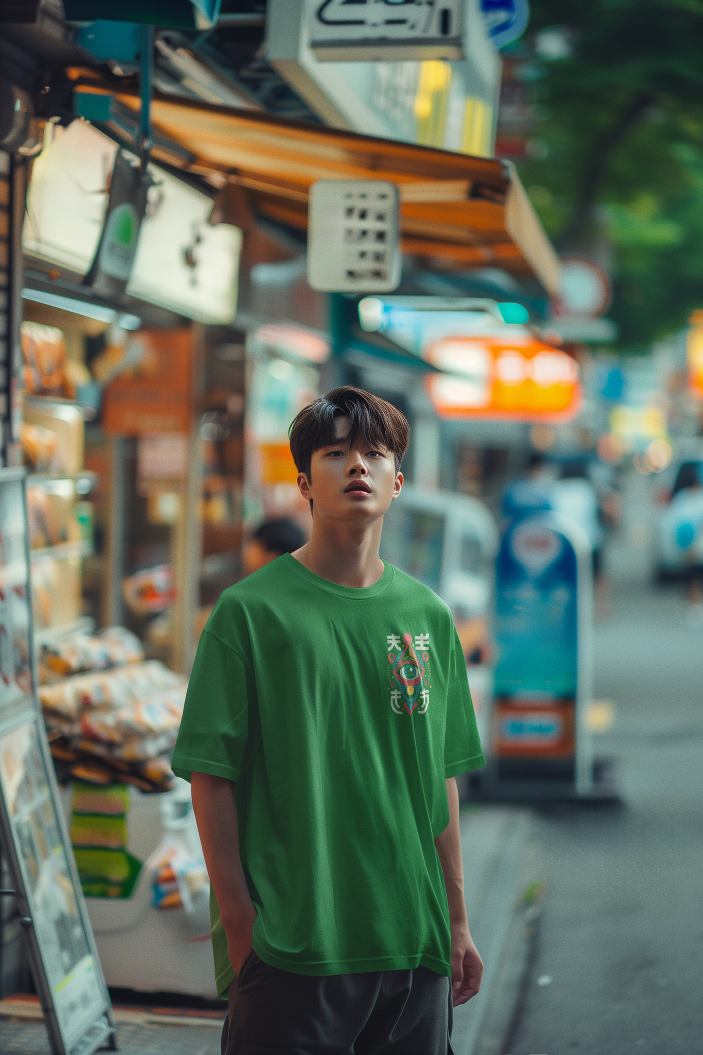 Neo Eye Oversized Tee – Vision Beyond Limits