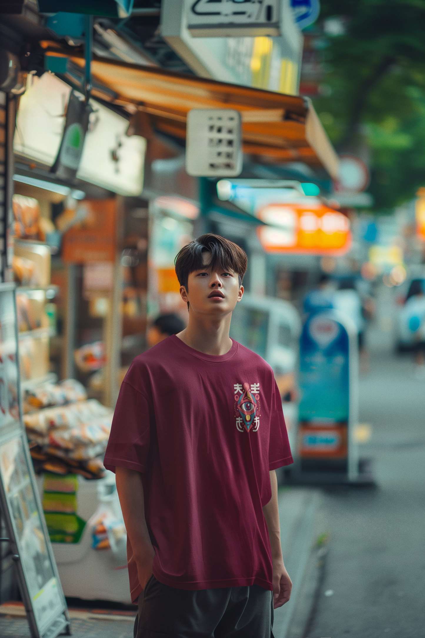 Neo Eye Oversized Tee – Vision Beyond Limits