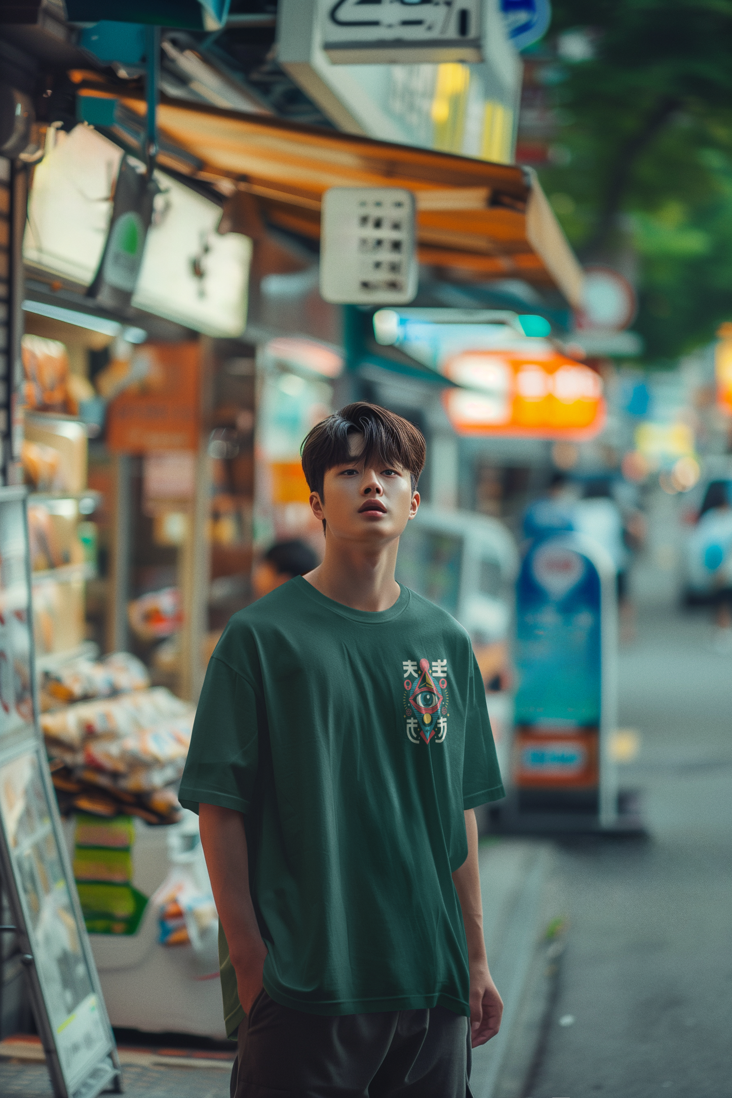 Neo Eye Oversized Tee – Vision Beyond Limits