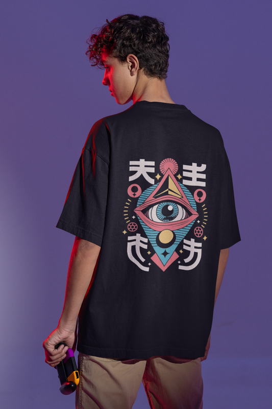 Neo Eye Oversized Tee – Vision Beyond Limits