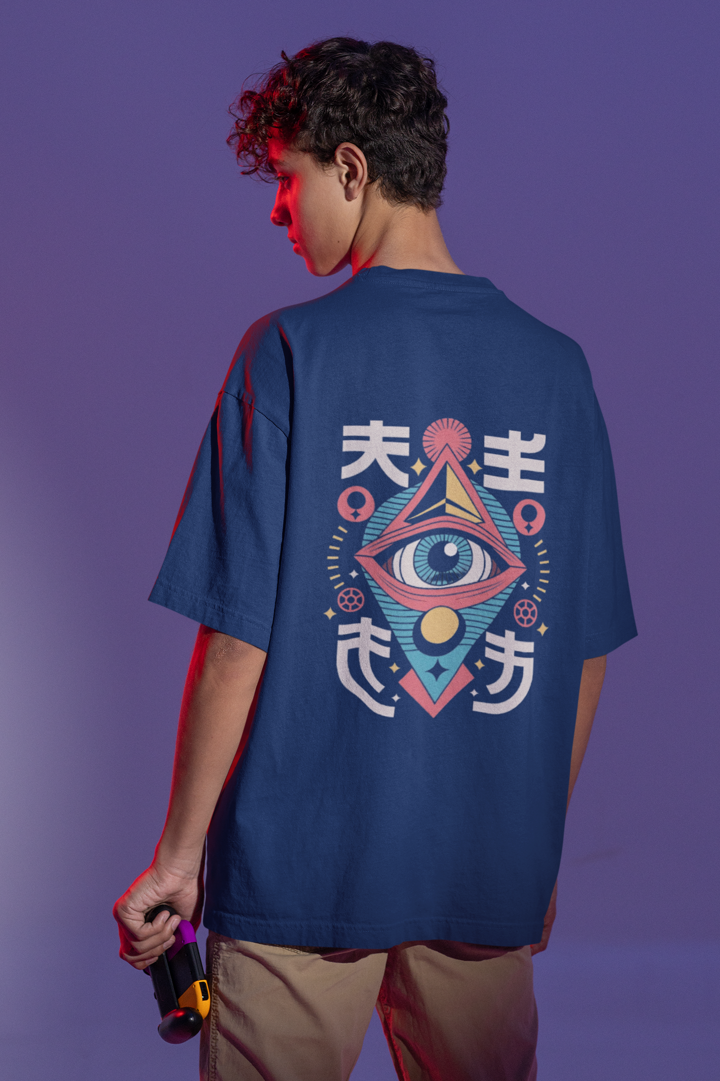 Neo Eye Oversized Tee – Vision Beyond Limits