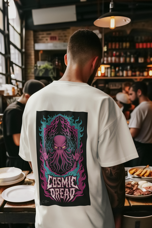 Cosmic Dread Oversized Tee – Fear the Unknown