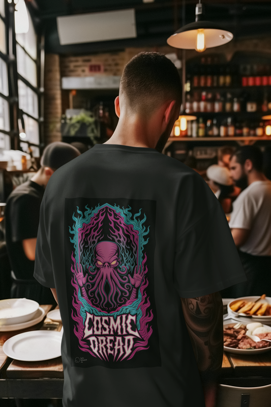 Cosmic Dread Oversized Tee – Fear the Unknown