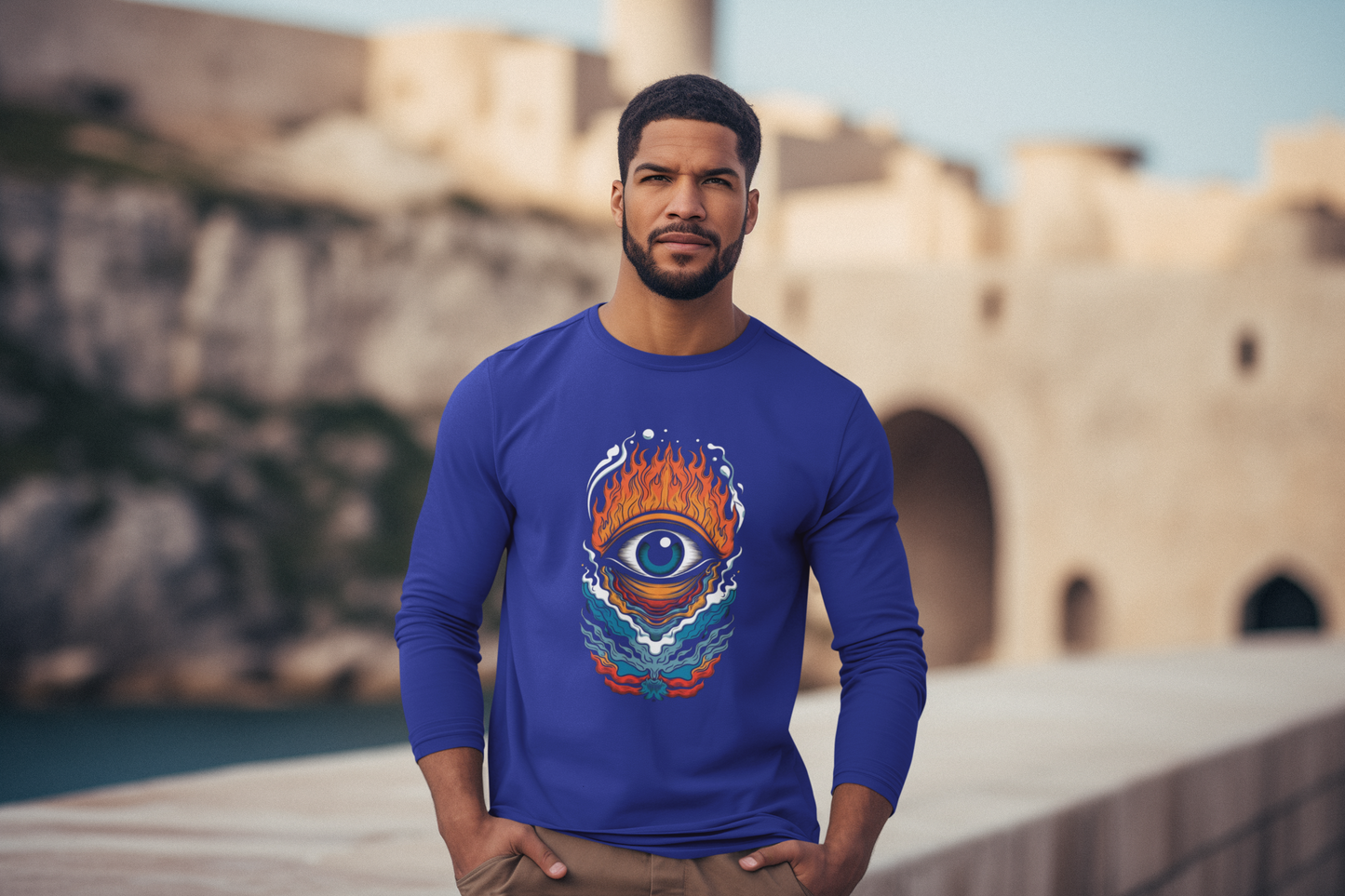 Burning Vision – Urban Psy Trippy Eye Print"