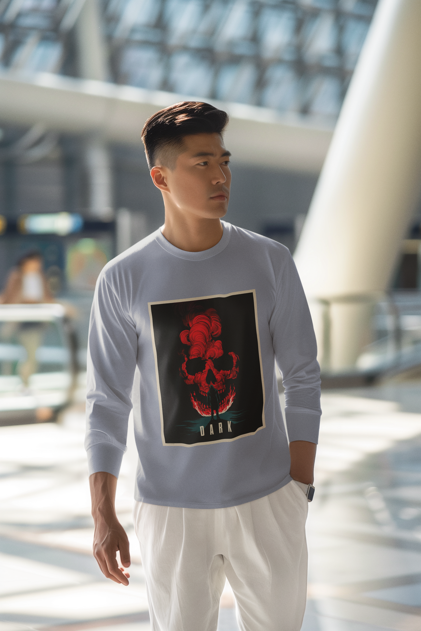 "Into the Flame – Dark Skull Art Print for True Aesthetics"