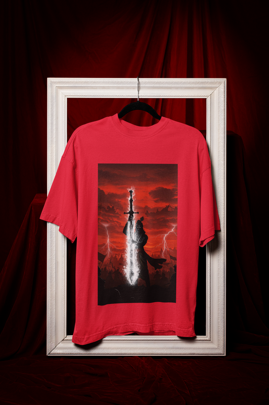 Urban Krishna T-Shirt – Oversized Fit, Divine Energy"